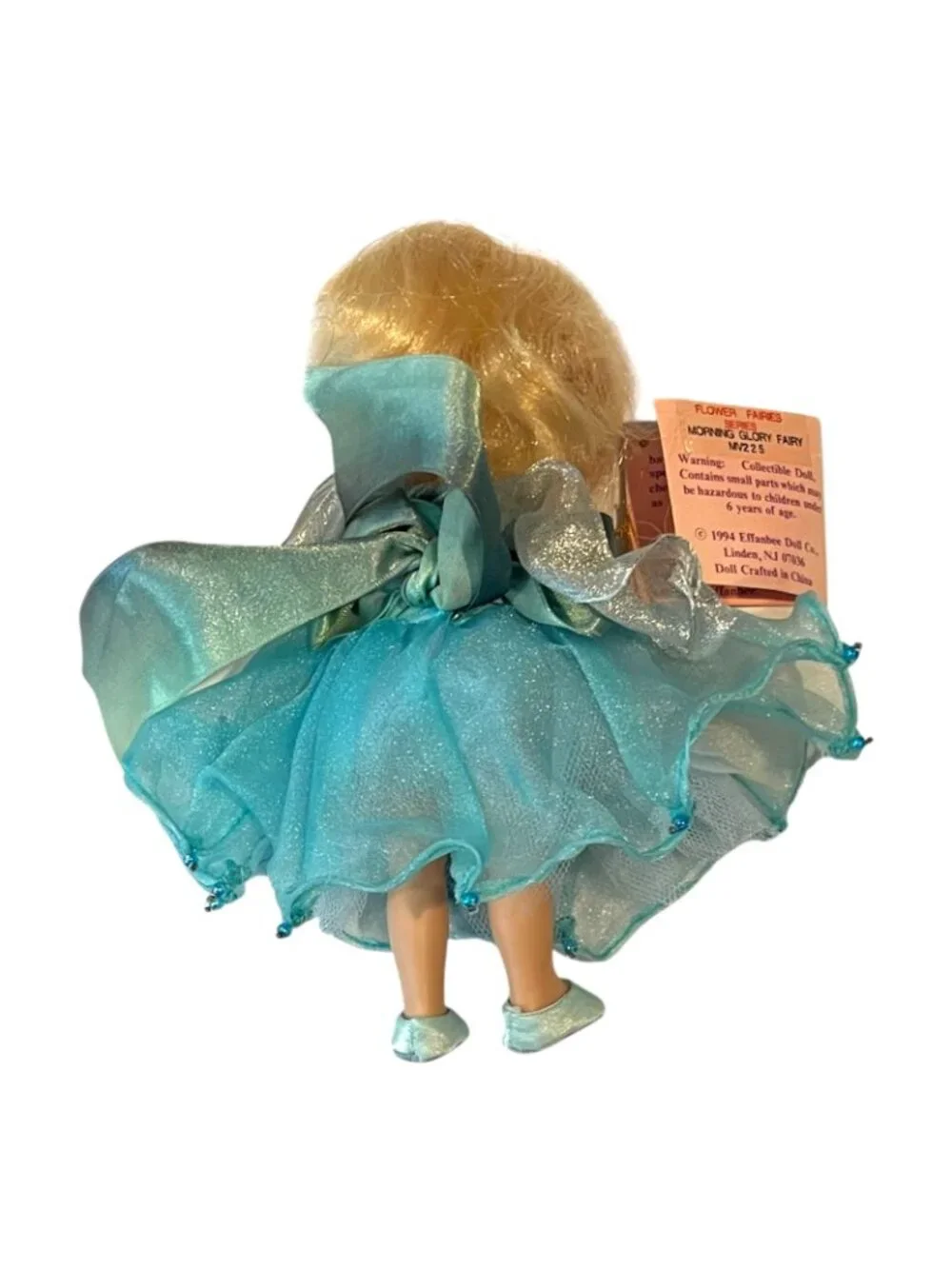 Vintage Effanbee Story Book Series Doll Blue Dress Gown Pink Hang Tag Blonde